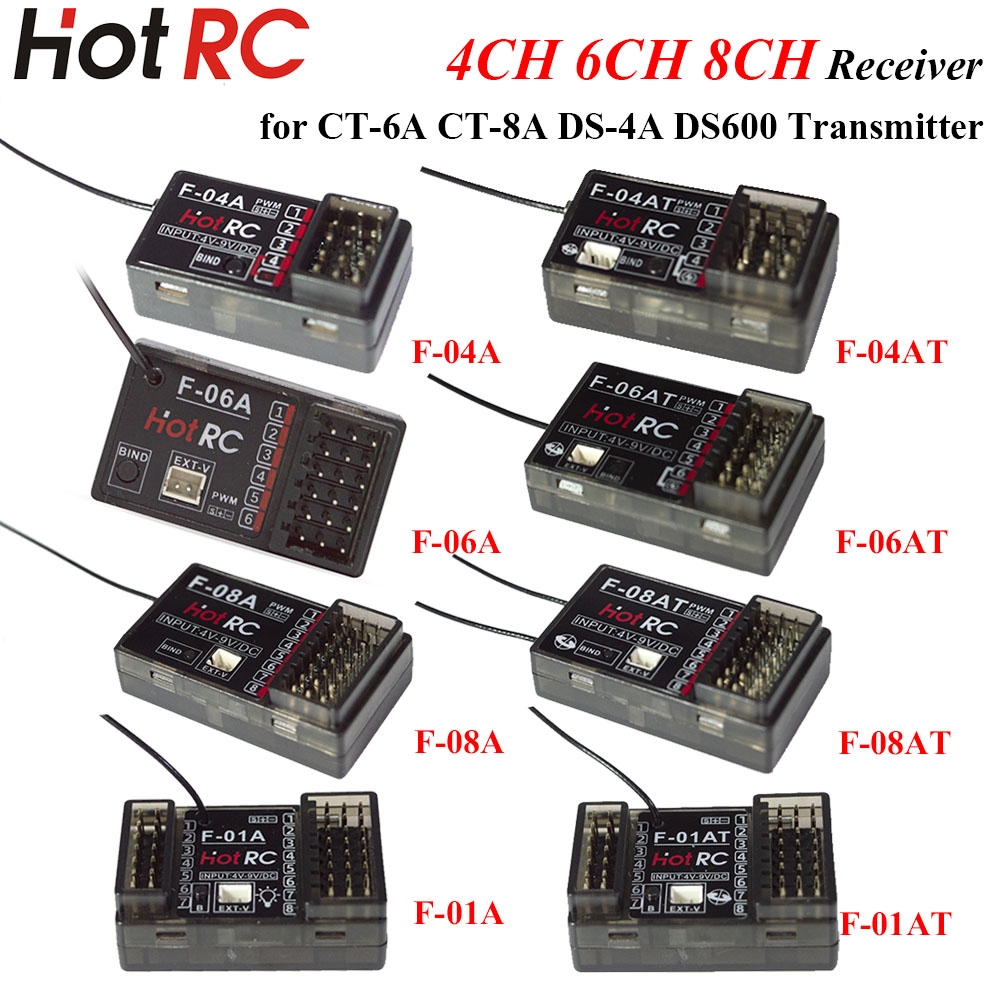 Rc Hobby Shops - HOTRC 2.4Ghz 4/6/8 Kanaals F-04A F-06AT