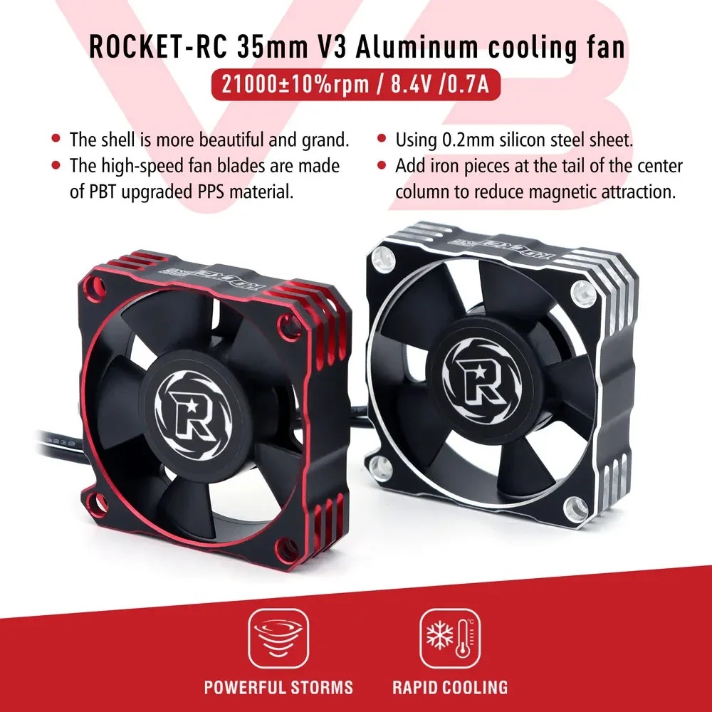 Rc Hobby Motor - Rocket-RC 30mm 35mm 40mm V3 Metalen