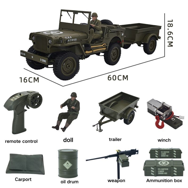 JJRC C8815 RC Auto 1941 JEEP W - Rc Hobby Grade Truck recensie en prijs